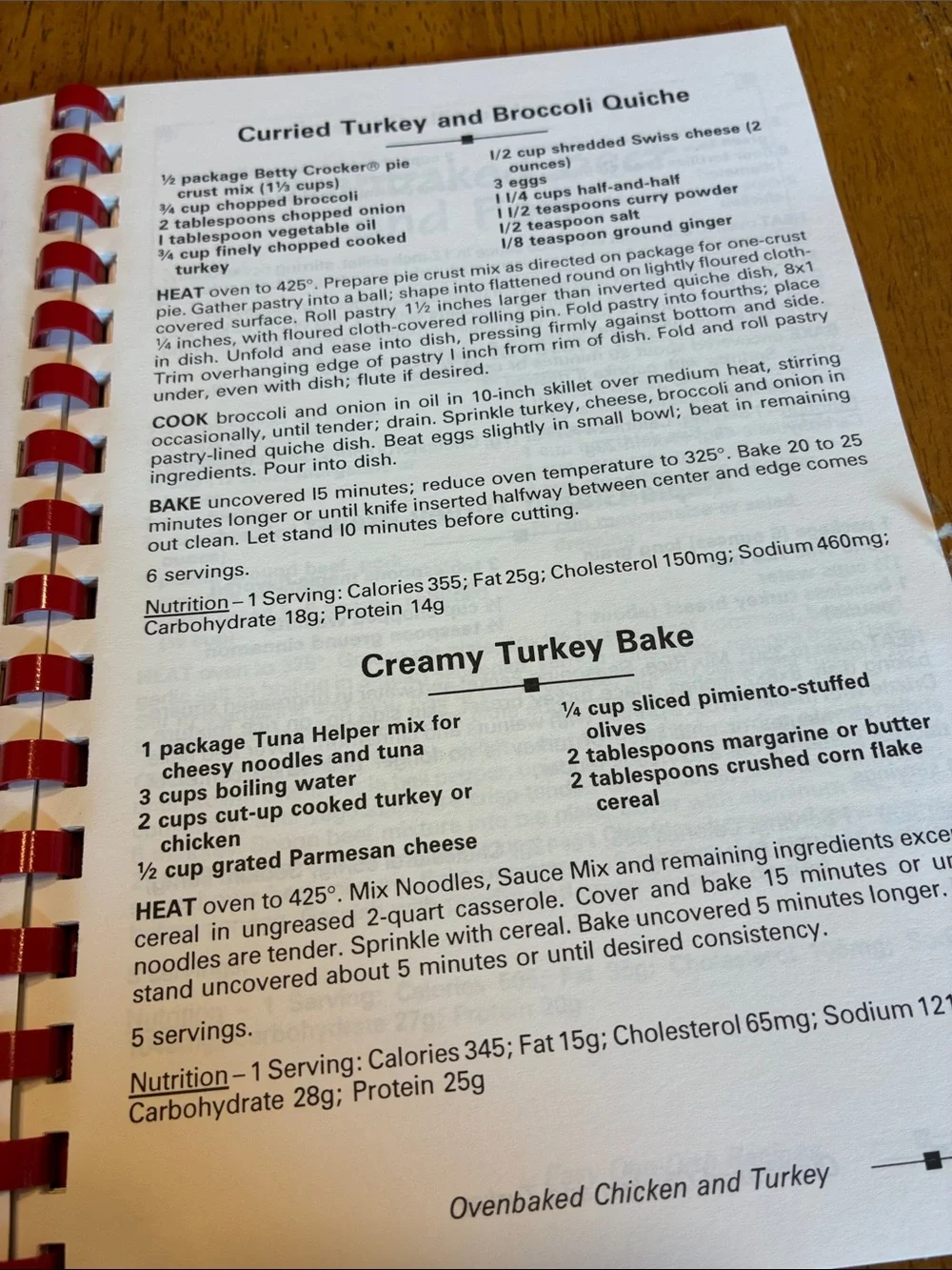 Betty Crocker & Quaker Oats Spiral Cookbooks - Vintage cookbooks
